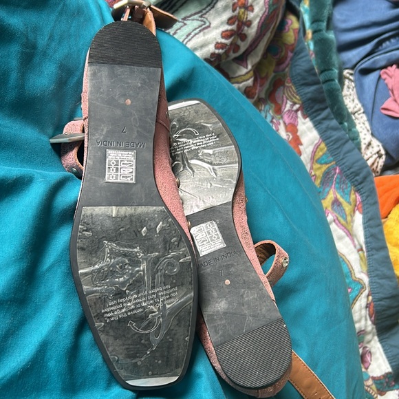 Free People Mystic Diamante Flats Pink Size 7 NEW - Picture 9 of 10